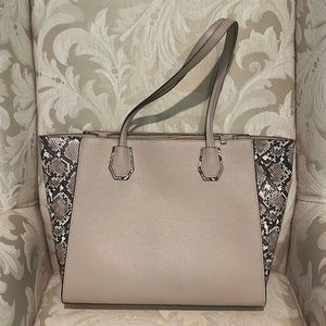 Women’s snakeskin large tote bag